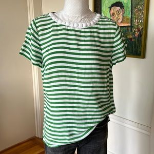 Banana Republic Jeweled Neck Top, Size 10